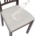 SearchI Water Repellent Seat Covers for Dining Chairs - Beige Diamond