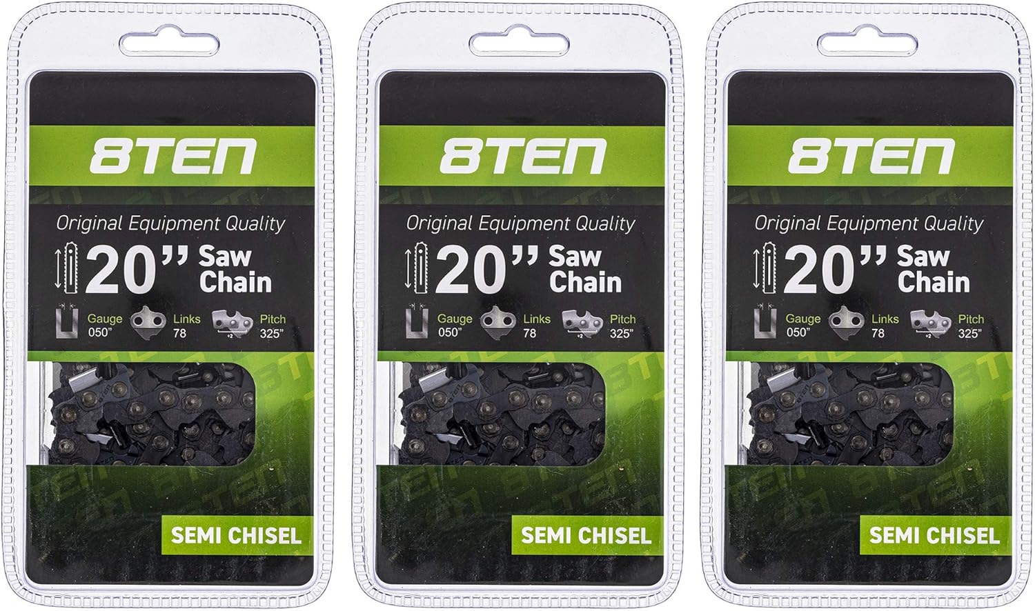 8TEN Chainsaw Chain 20in Bar .050 Gauge .325 Pitch 78DL Review