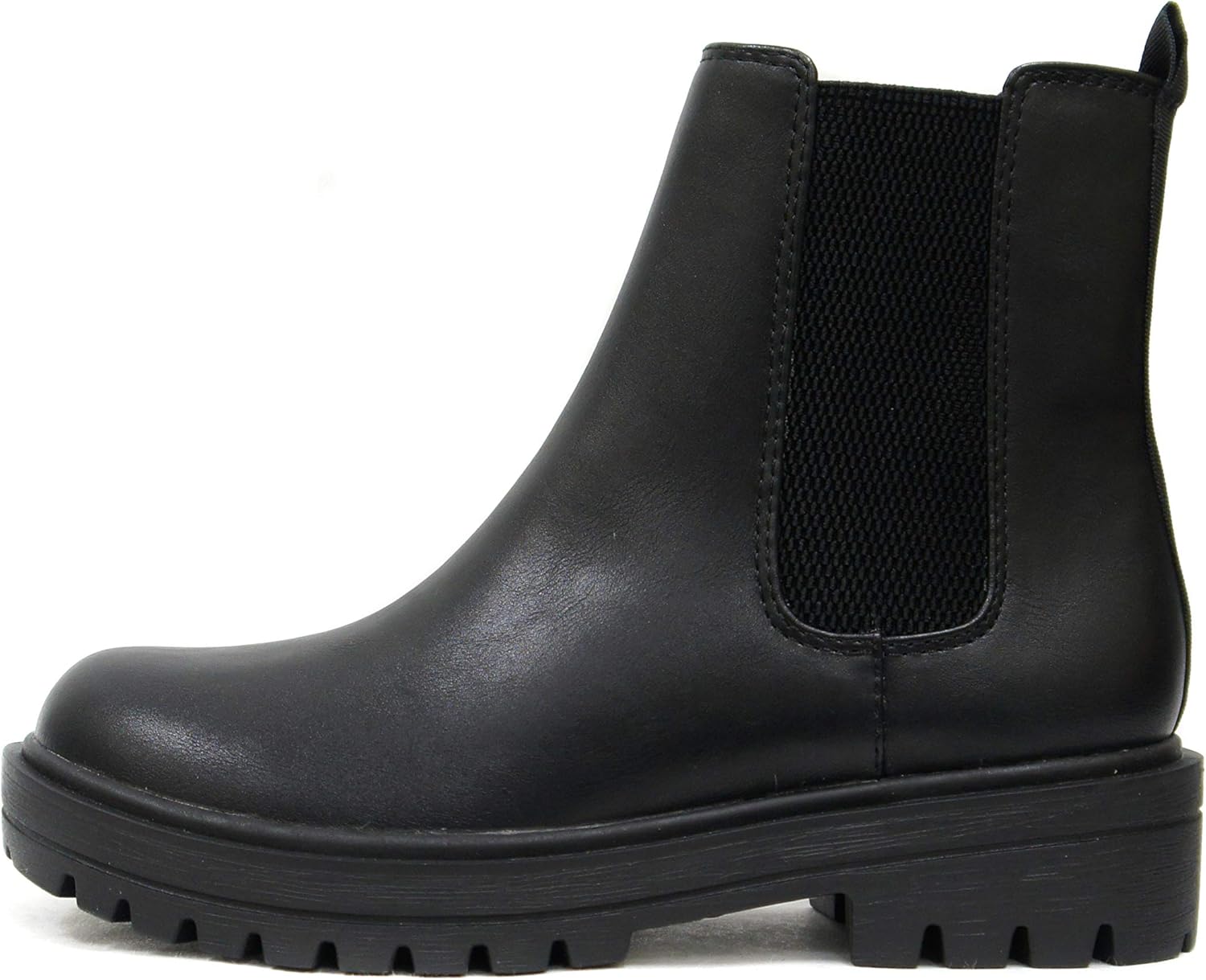 Soda Women Lug Sole Low Heel Chelsea Fashion Ankle Bootie Review