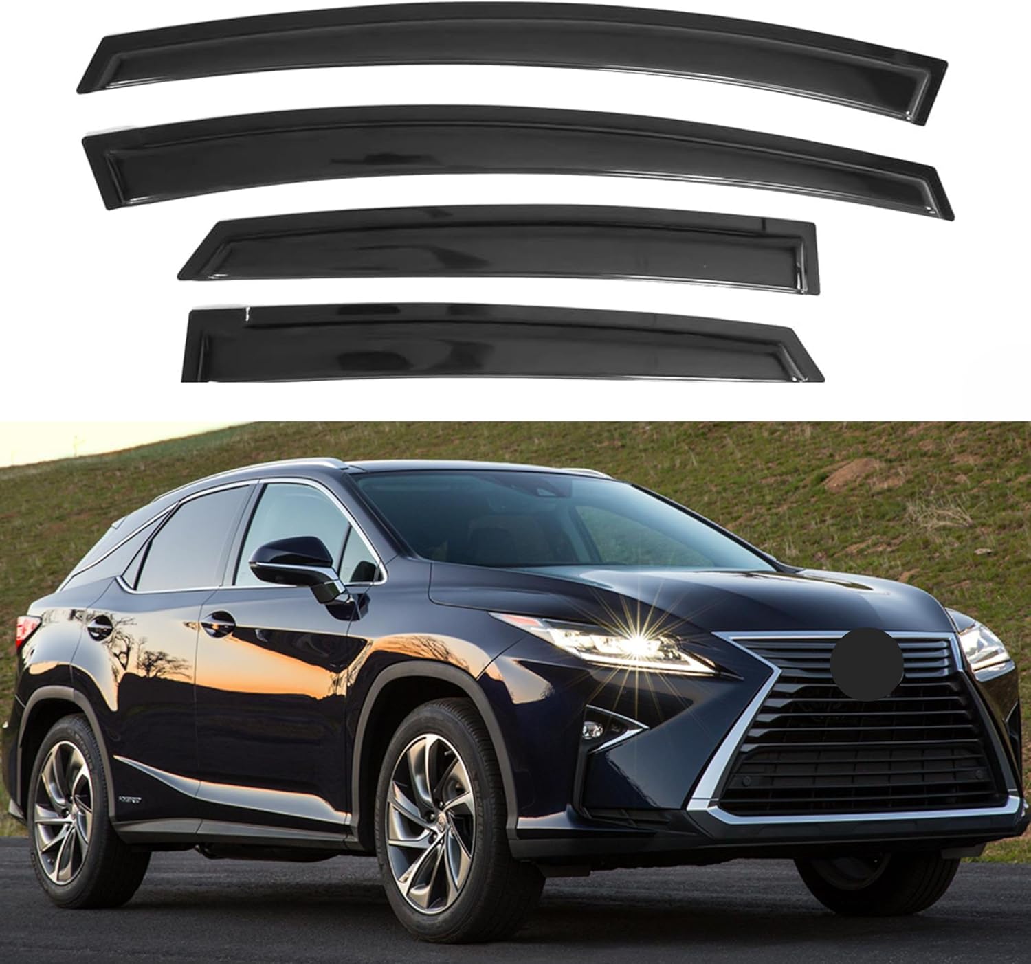 IG Window Visor for Lexus RX350 RX450h 2016-2022 - Durable Rain Guard