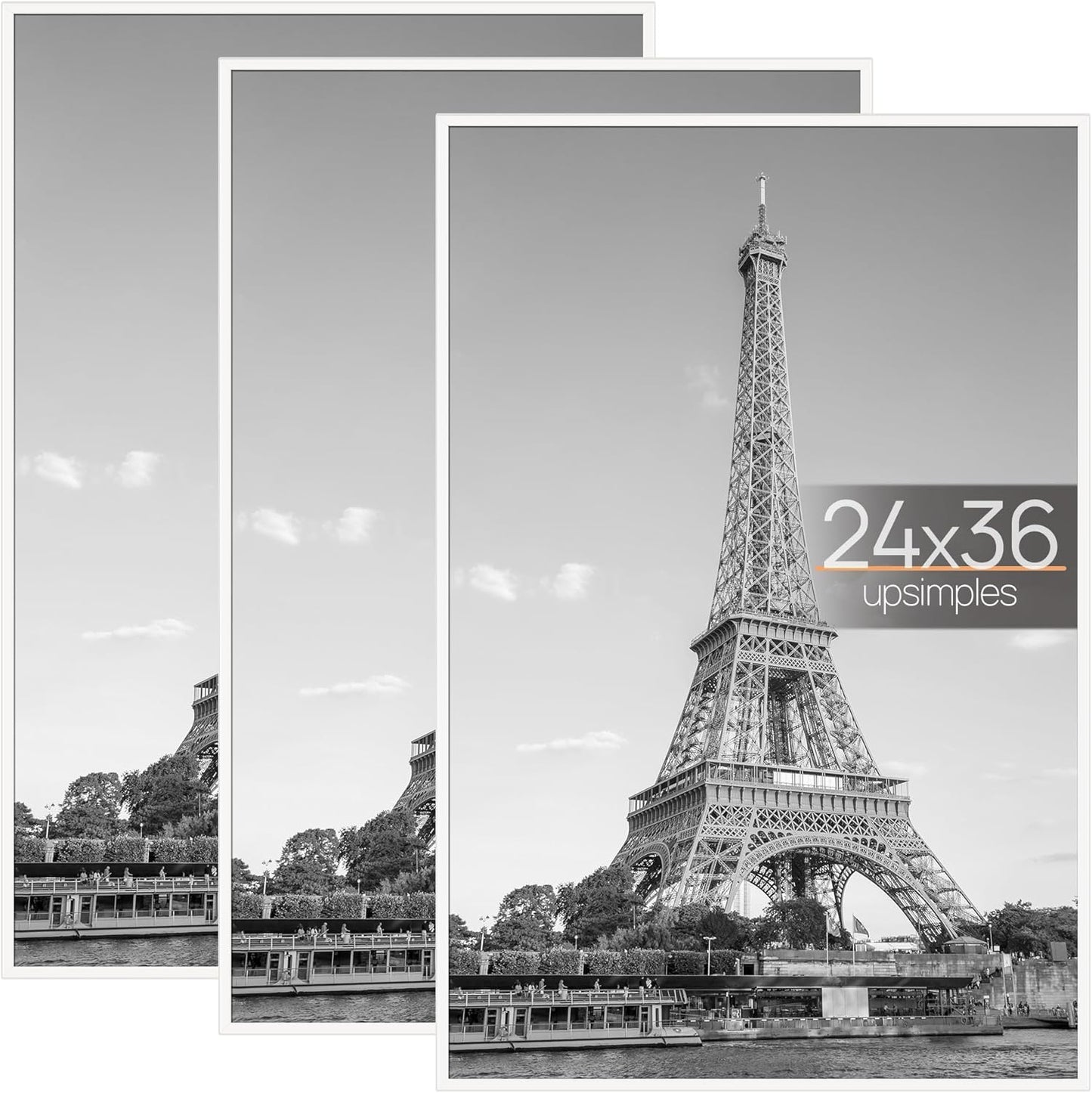 Upsimples 24x36 Poster Frame 3 Pack for Stylish Displays