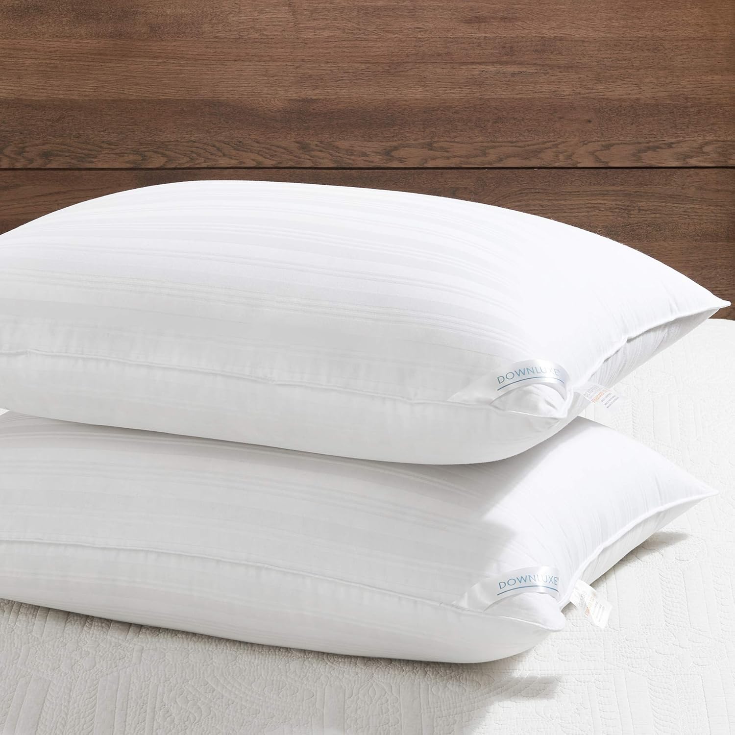 Down Alternative Pillows Queen Size Set of 2 for All Sleepers