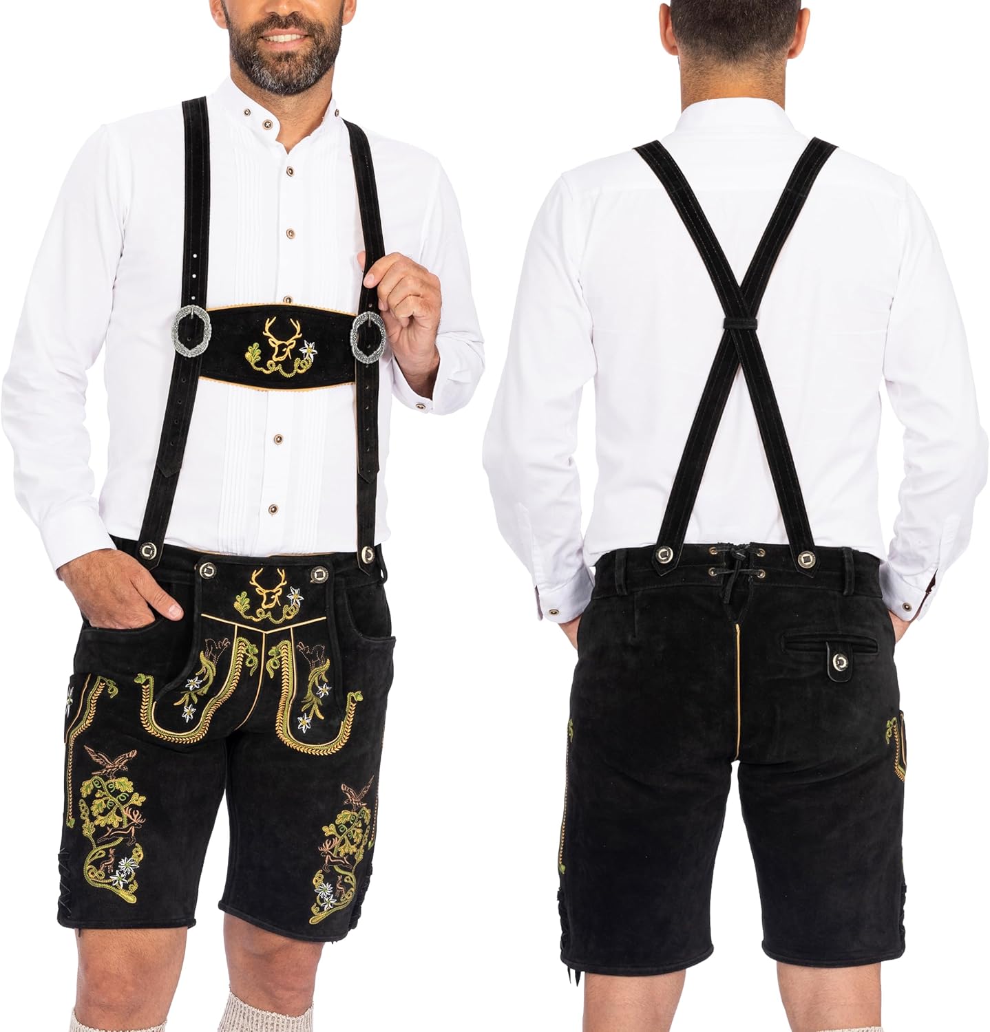 Authentic German Lederhosen for Men - Oktoberfest Outfit