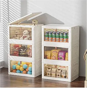 24Qt Stackable Storage Bins with Lids for Home Organization