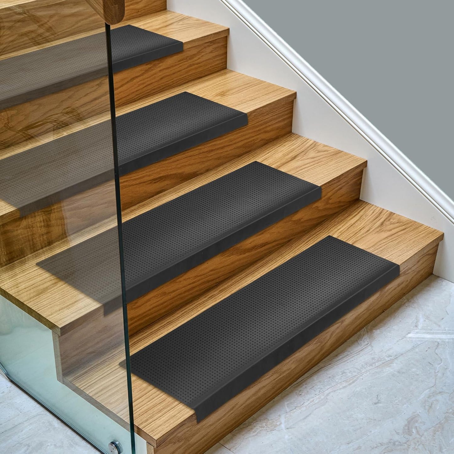 Ottomanson All-Weather Rubber Stair Treads for Safety and Style
