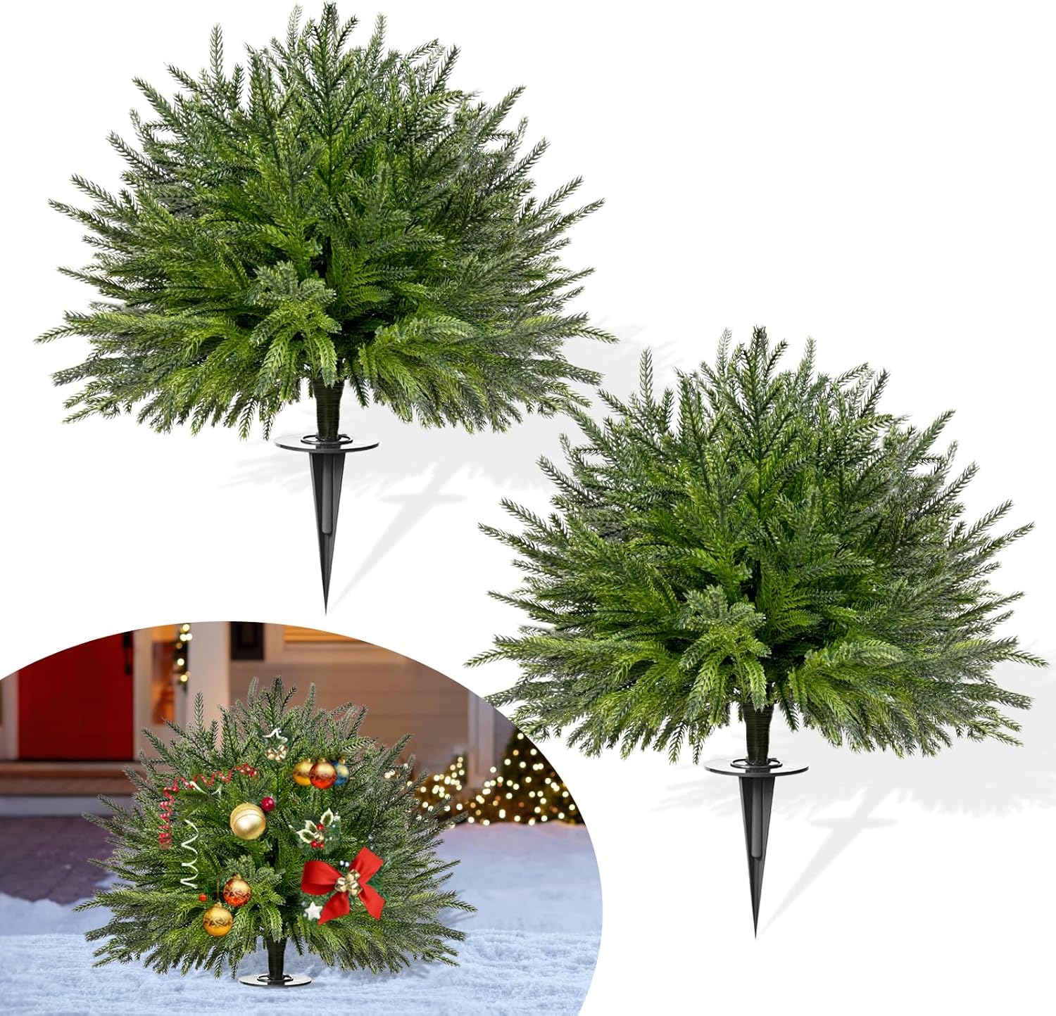 Artificial Christmas Tree for Outdoor Front Porch Decor