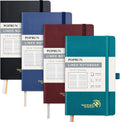 POPRUN Lined Journal Notebook 5.25in x 8in - Durable Hardcover Journal