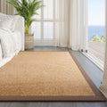 Washable Area Rug 5x7 Jute Like Rug for Living Room - Durable Non Slip