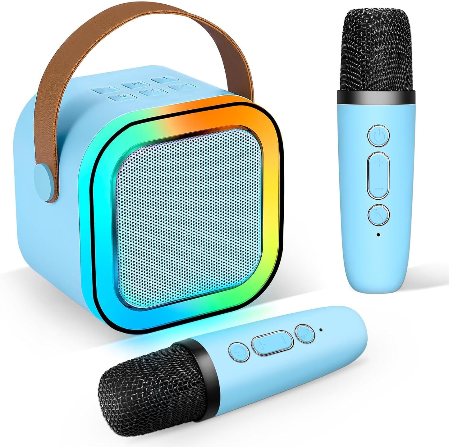 Mini Karaoke Machine with 2 Wireless Mics - Ultimate Kids Party Fun!