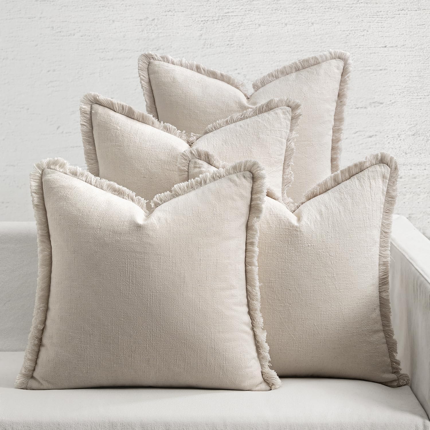 MIULEE Decorative Couch Pillow Covers Set of 4 for Home Decor