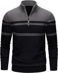 TACVASEN Men's Quarter Zip Sweater for Stylish Fall Fashion