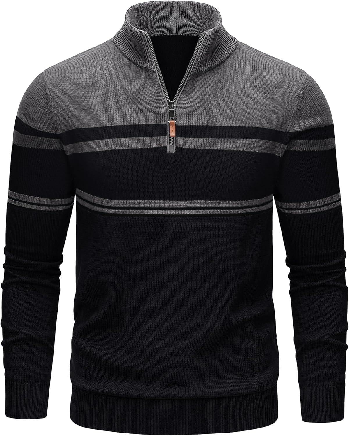 TACVASEN Men's Quarter Zip Sweater for Stylish Fall Fashion