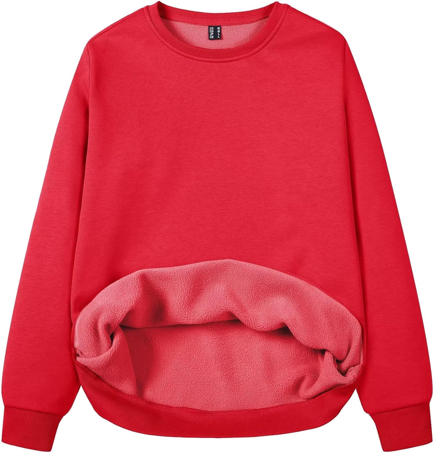 MAGCOMSEN Women's Fleece Lined Sweatshirt for Cozy Comfort