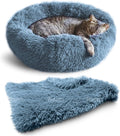 Whiskers & Friends Cat Bed Dog Donut Bed - Calming Comfort