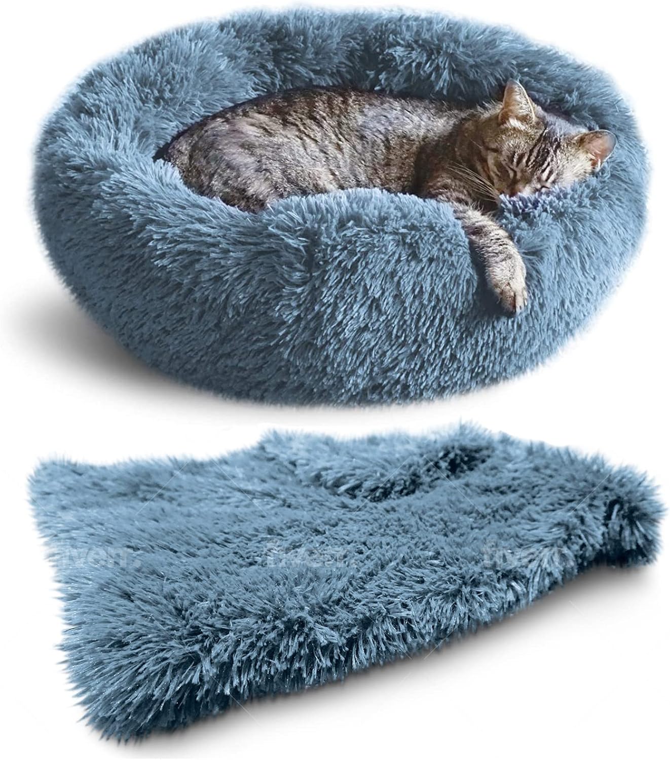 Whiskers & Friends Cat Bed for Dogs and Cats - Orthopedic Comfort