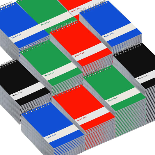 Spiral Memo Book (200 Pads) Compact & Colorful!