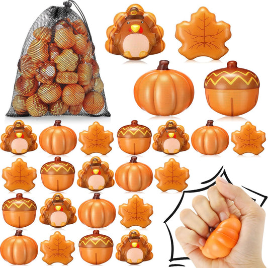 48 Pcs Fall Party Favors Stress Balls for Thanksgiving Fun