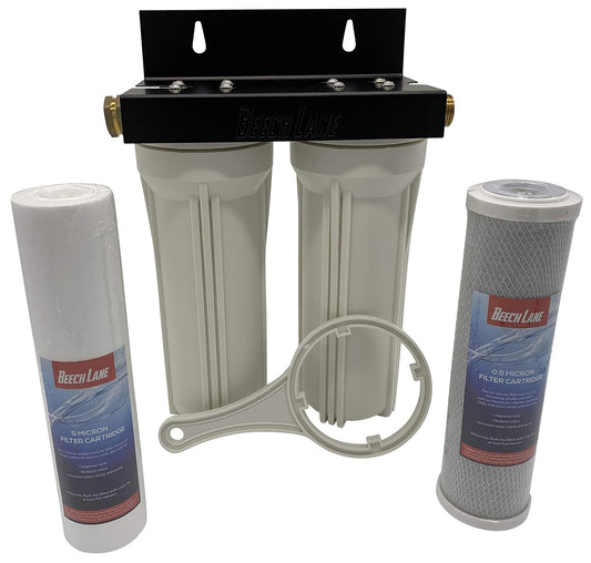 Beech Lane External RV Dual Water Filter System for Clean Water