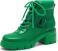 REDTOP Women's Combat Boots Chunky Lug Sole Ankle Boots - Stylish
