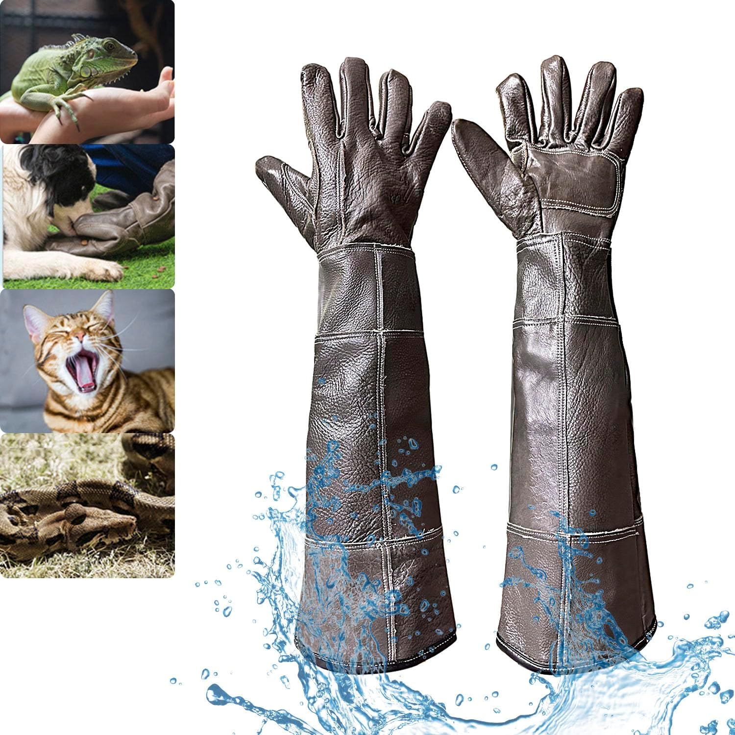 FIPASEN Waterproof Bite-Proof Gloves 23.6In - Ultimate Animal Handling Safety