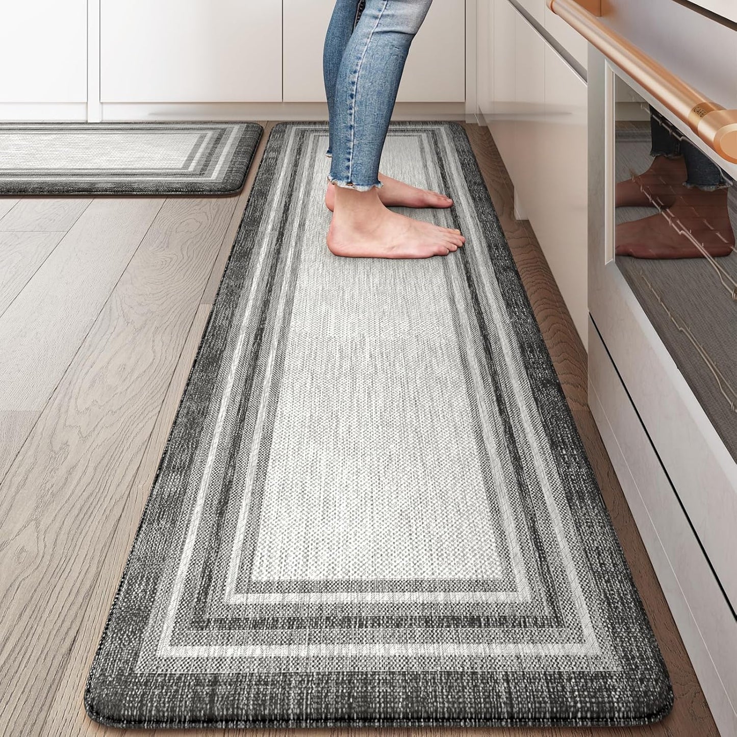KIMODE Anti Fatigue Kitchen Mats Set of 2 for Comfort and Safety