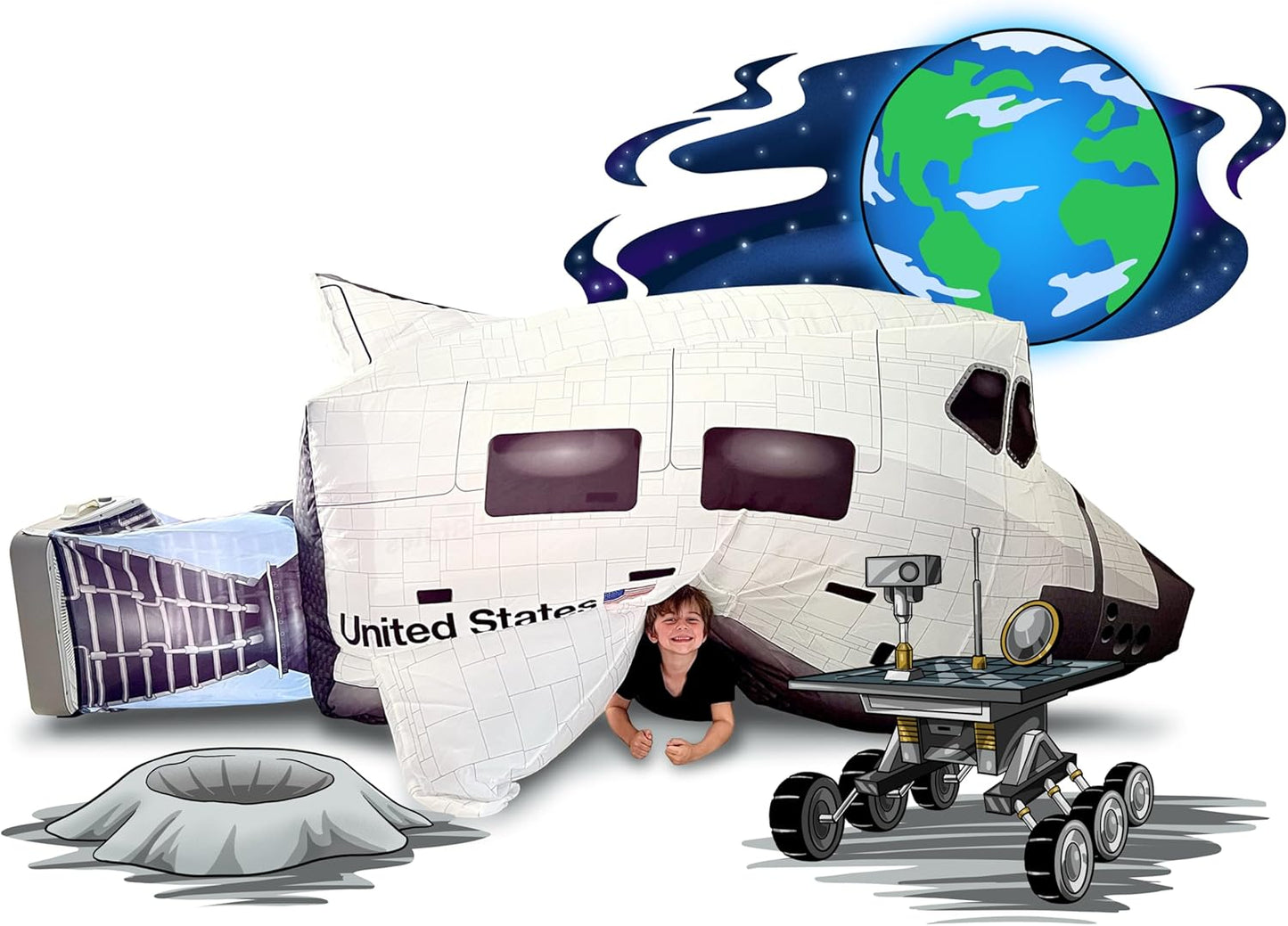 The Original Patented AirFort Inflatable Fort for Kids Fun