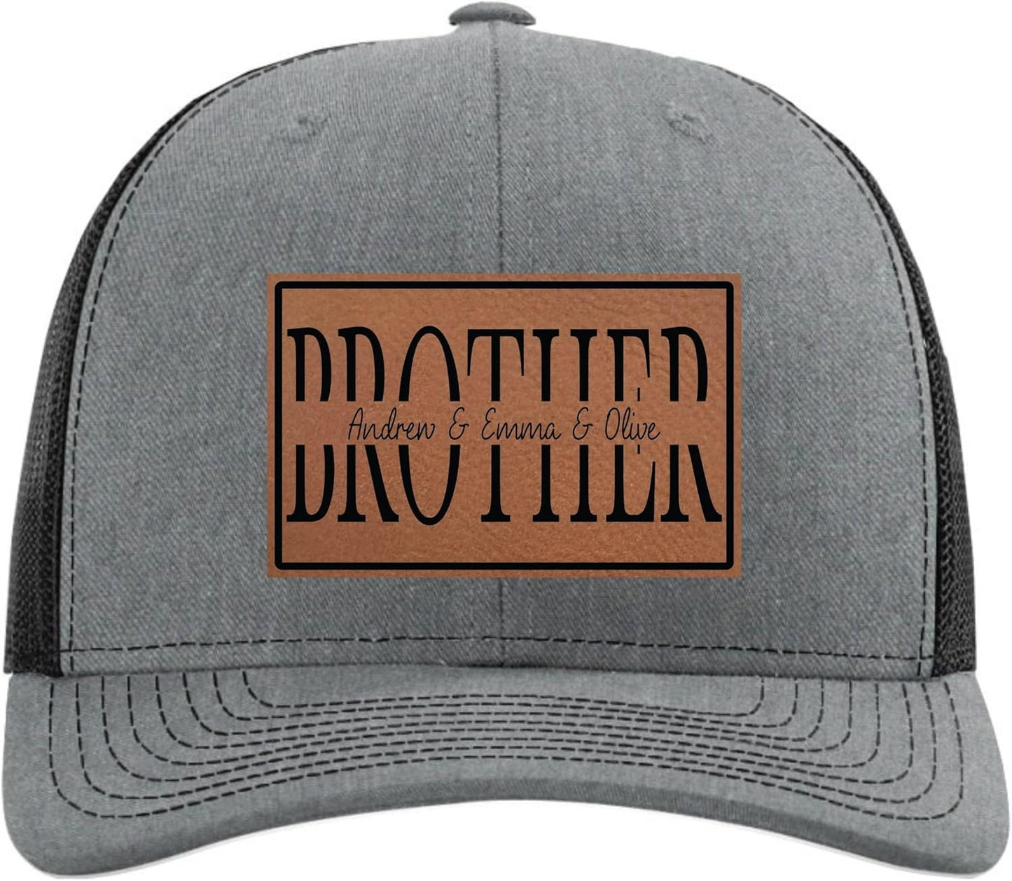 Personalized Fathers Day Hats Customized for Grandpa from Grandkids