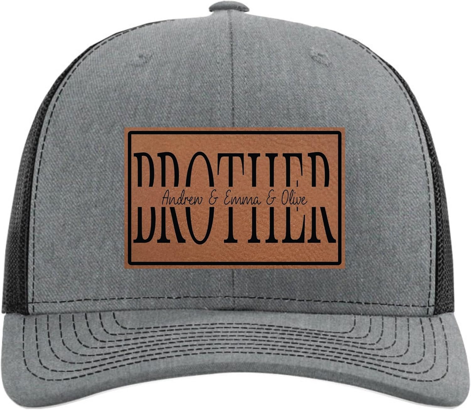Personalized Fathers Day Hats Customized for Grandpa from Grandkids