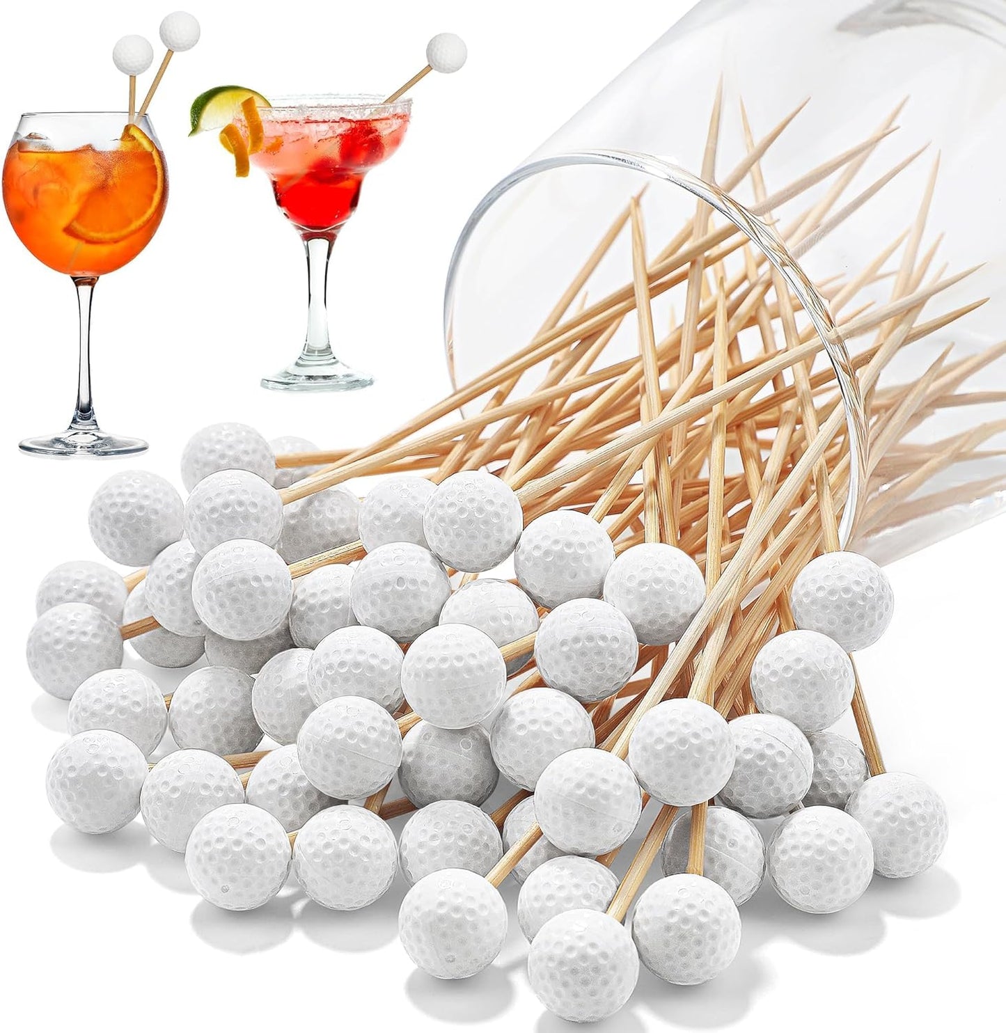 Aodaer 100 Golf Skewers - Swing into stylish garnishing!