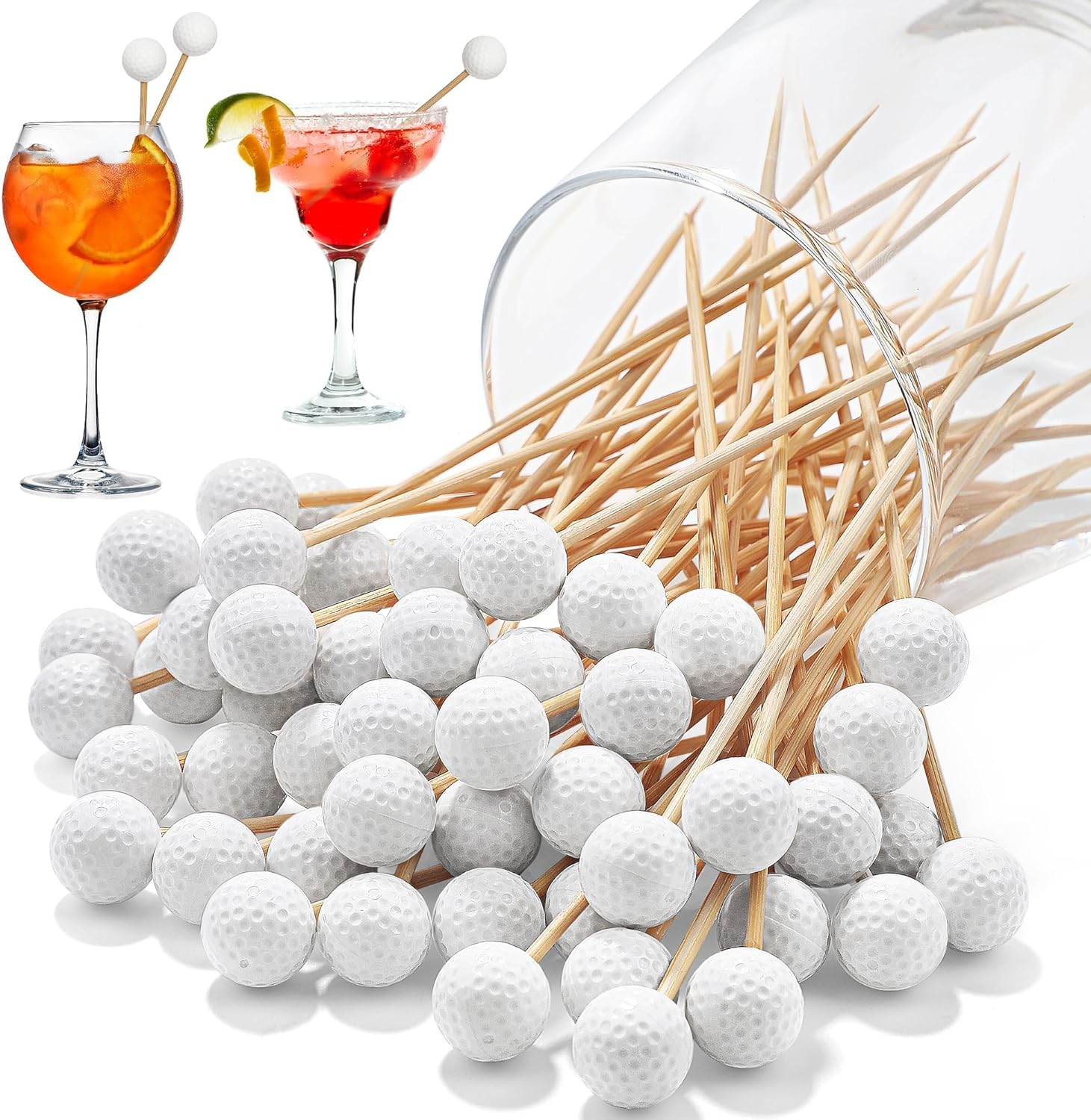 Aodaer 100 Golf Skewers - Swing into stylish garnishing!