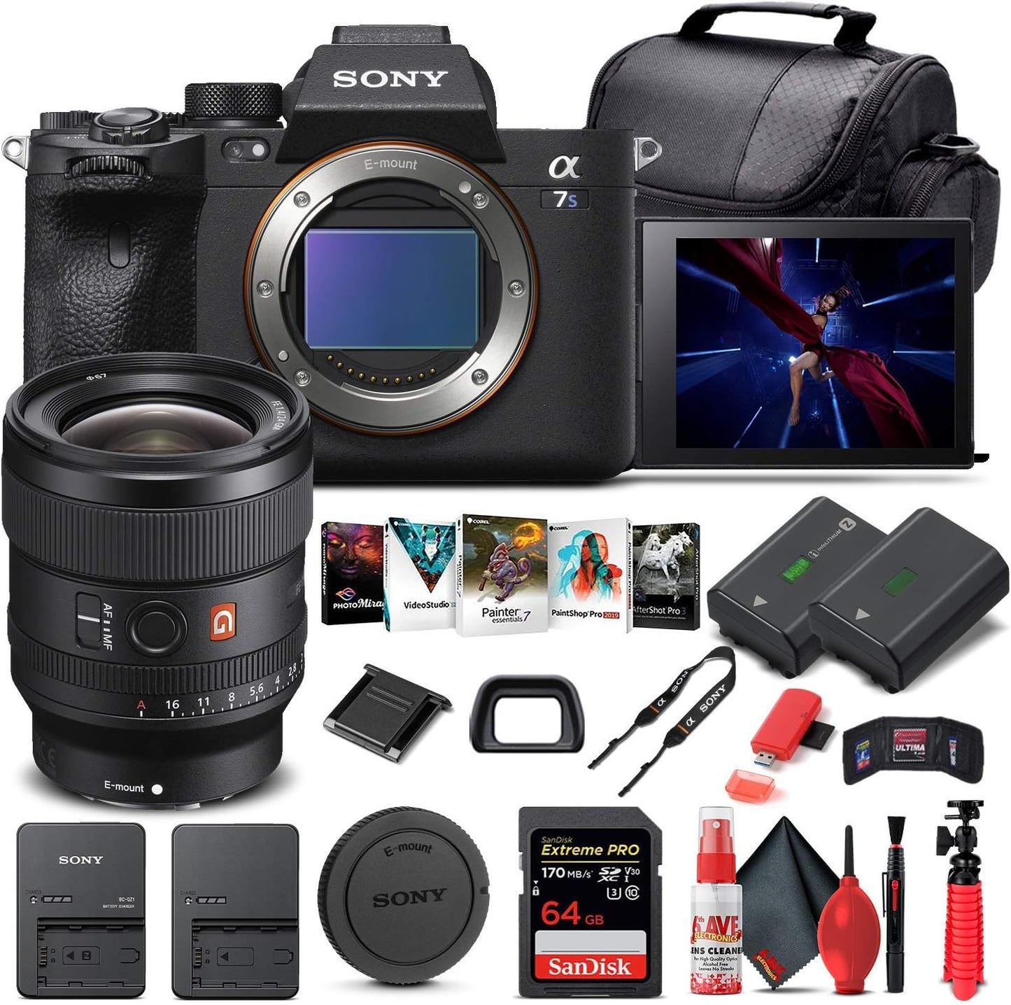 Sony Alpha a7S III Mirrorless Camera Bundle with 24mm Lens
