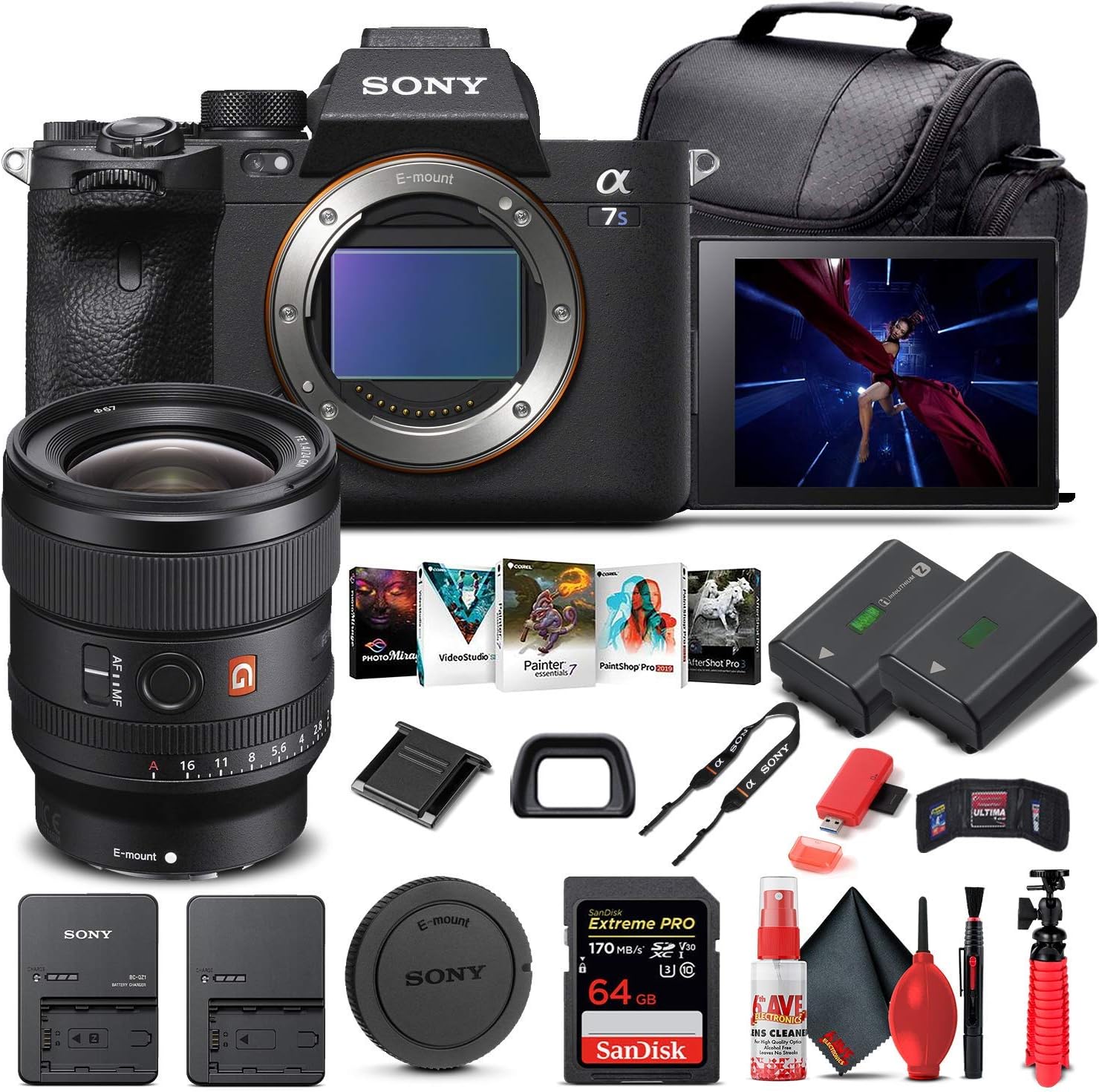 Sony Alpha a7S III Mirrorless Camera Bundle with 24mm Lens