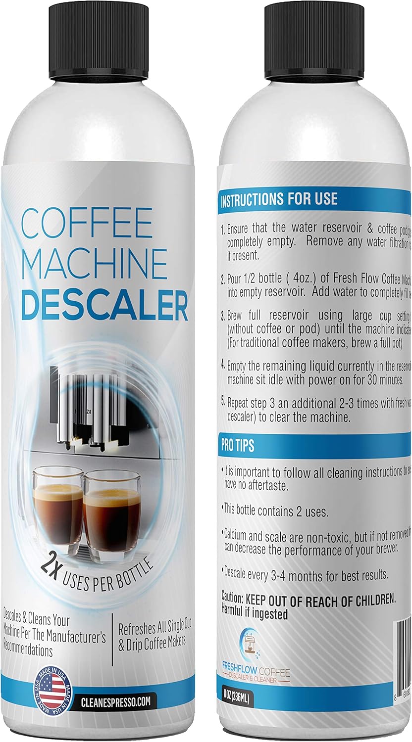 Universal Coffee Machine Descaler - 4 Uses - FreshFlow