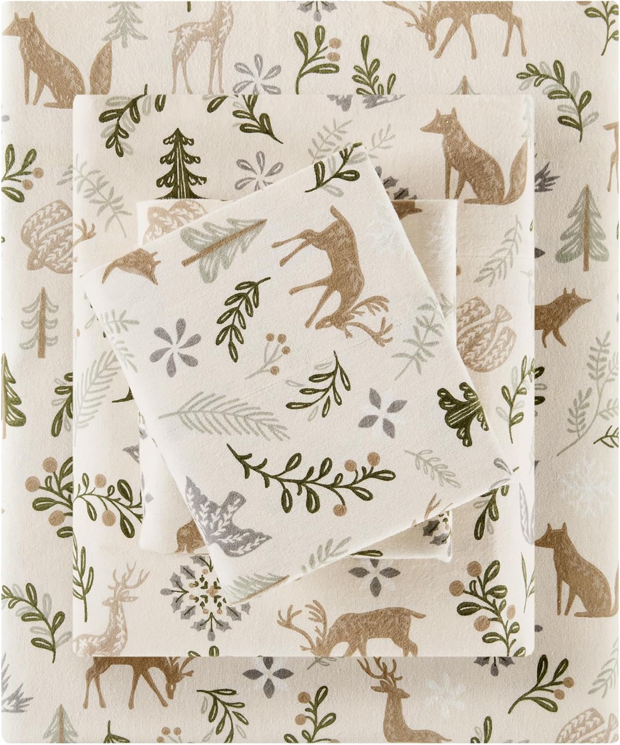 Sleep Philosophy True North Flannel Sheets Set for Cozy Comfort