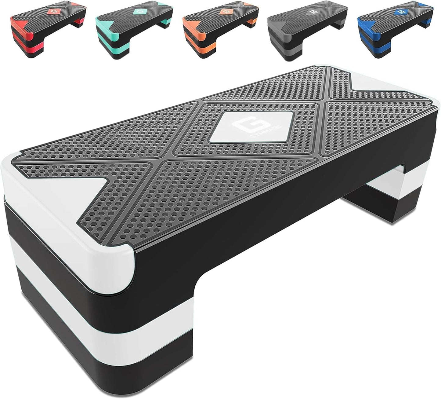 Adjustable Aerobic Stepper for Home Gym Cardio Fitness Workouts