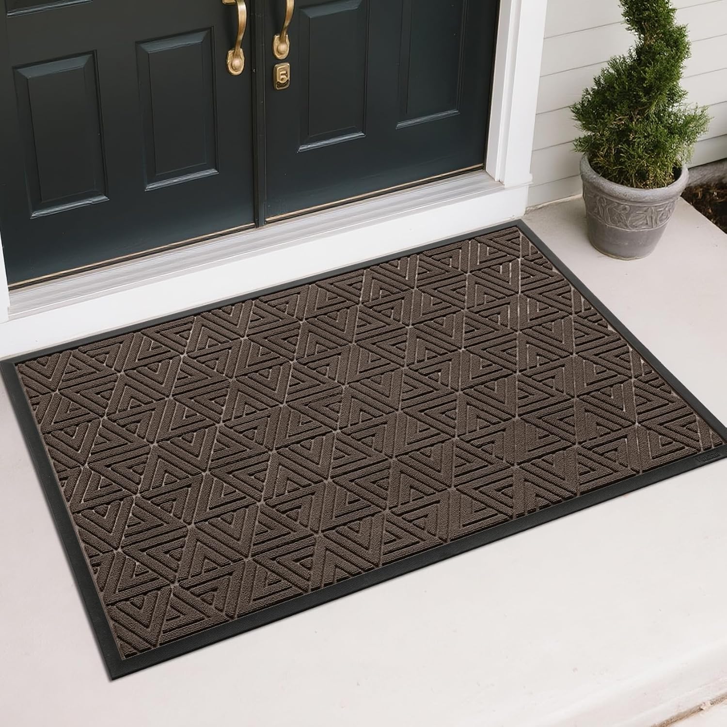 Yimobra Large Door Mat 47x32: All-Weather Non-Slip Welcome Mat