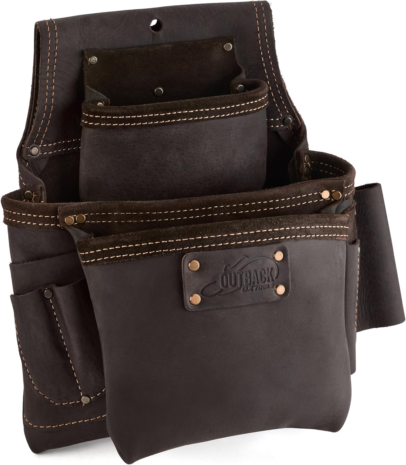 Heavy-Duty Leather Tool Pouch Set for Carpenters and Electricians