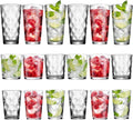 Melrose 18-Piece Family Drinking Glasses Set for Every Occasion