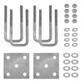 Hot Dipped Galvanized Boat Trailer U-Bolt Kit for 2 in Axle - Heavy