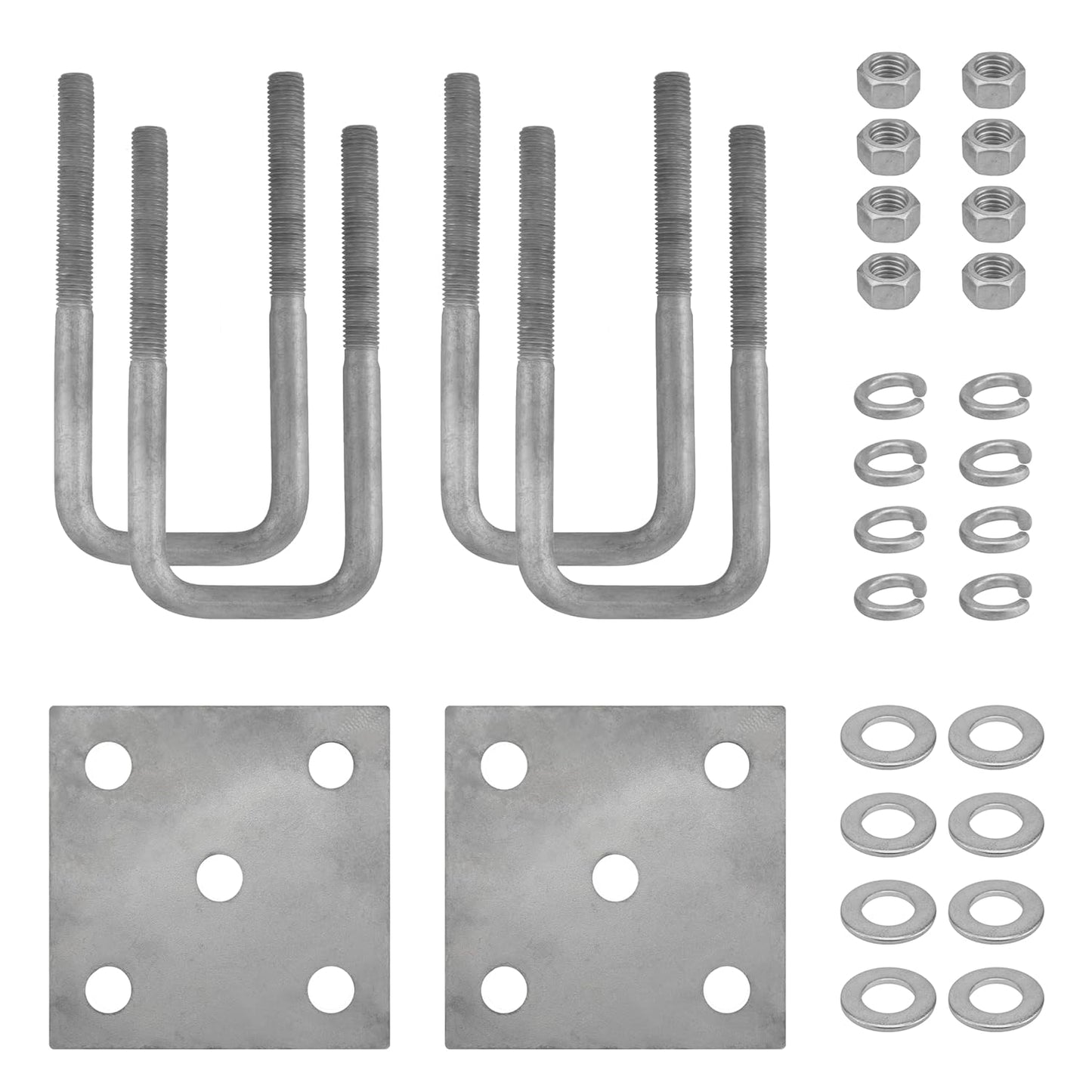 Hot Dipped Galvanized Boat Trailer Axle U-Bolt Kit for Stability