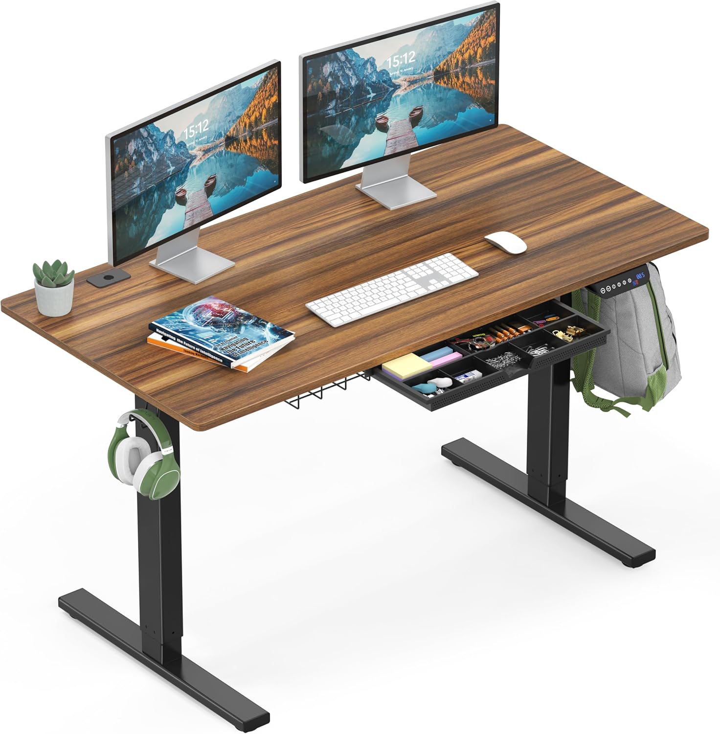 SHW Electric Standing Desk - Height Adjustable & Memory Preset