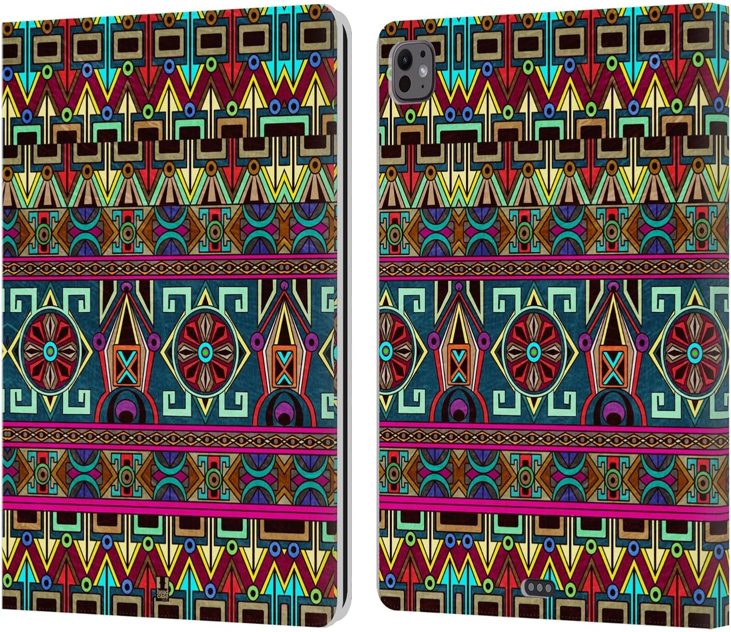 Tibetan Pattern Leather Wallet Case for Apple iPad Pro 13 M4 2024