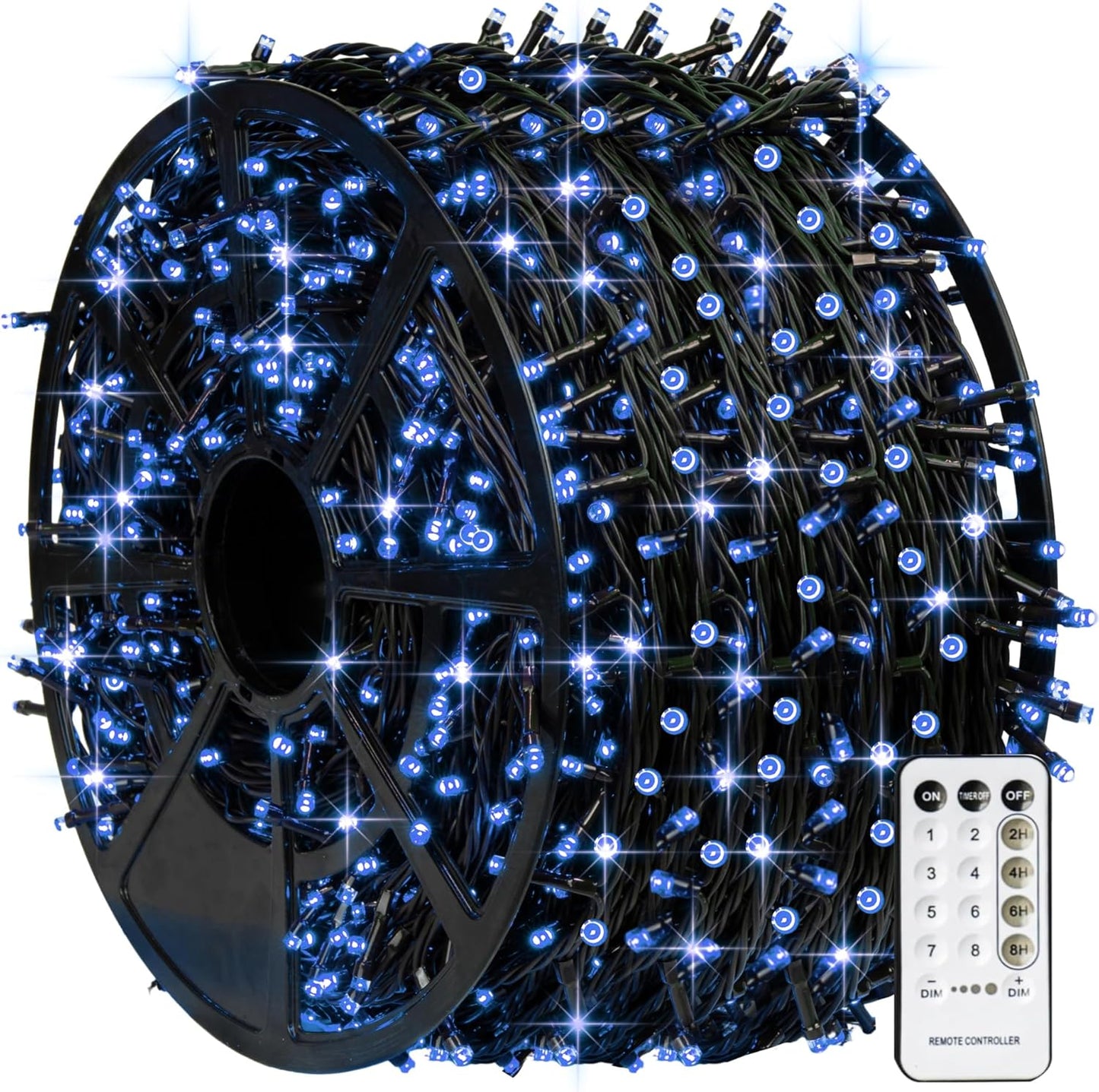 1000 LED Blue Christmas String Lights for Indoor Outdoor Decor