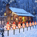 Goothy Snowman C7 Pathway Stakes Lights 2 Sets - Festive Warm White