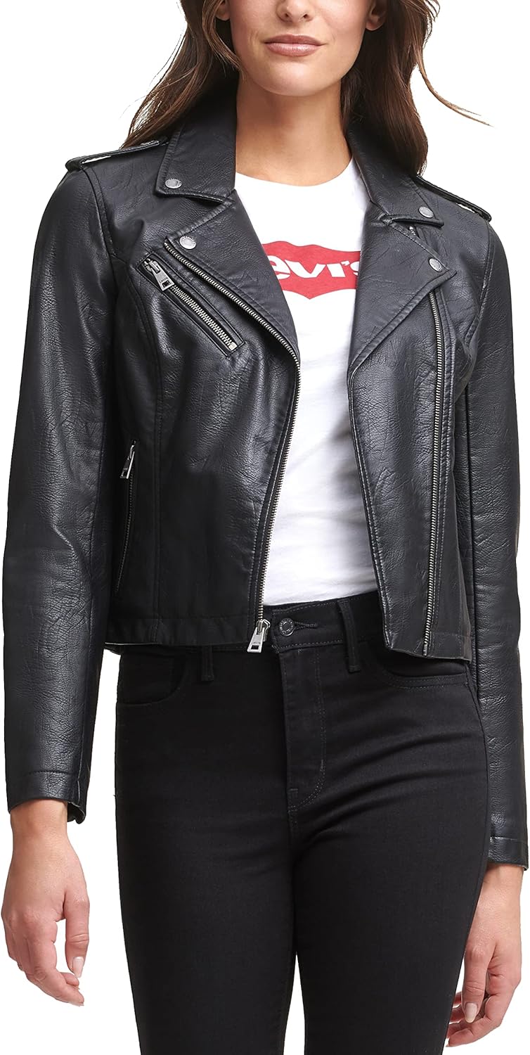Levi's Womens The Classic Faux Leather Moto Jacket Review