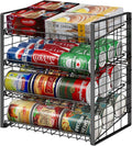 4-Tier Can Rack Organizer for Pantry - Adjustable 48-Can Storage