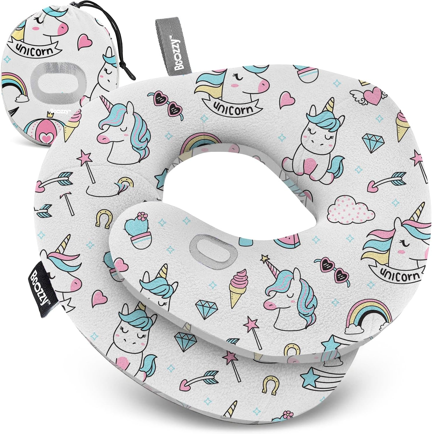 BCOZZY Kids Travel Pillow for Comfort and Support on Trips