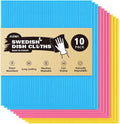 Reusable Swedish Dishcloths by AIDEA, 10PK, Absorbent & Washable Kitchen Towels