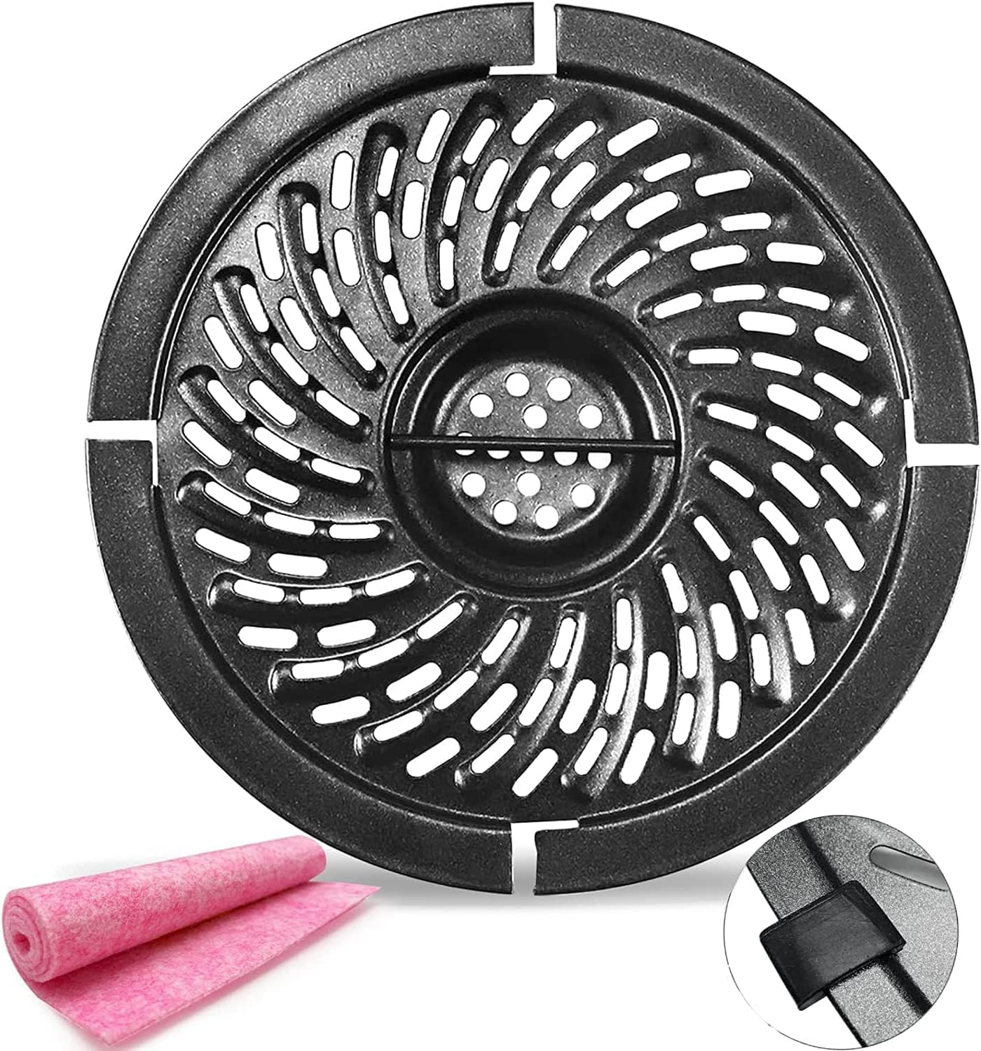 HEISENLIN Round Air Fryer Crisper Plate - Non-Stick & Dishwasher Safe