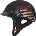 VCAN Cruiser Solid Half Face Motorcycle Helmet - Comfortable DOT Ride